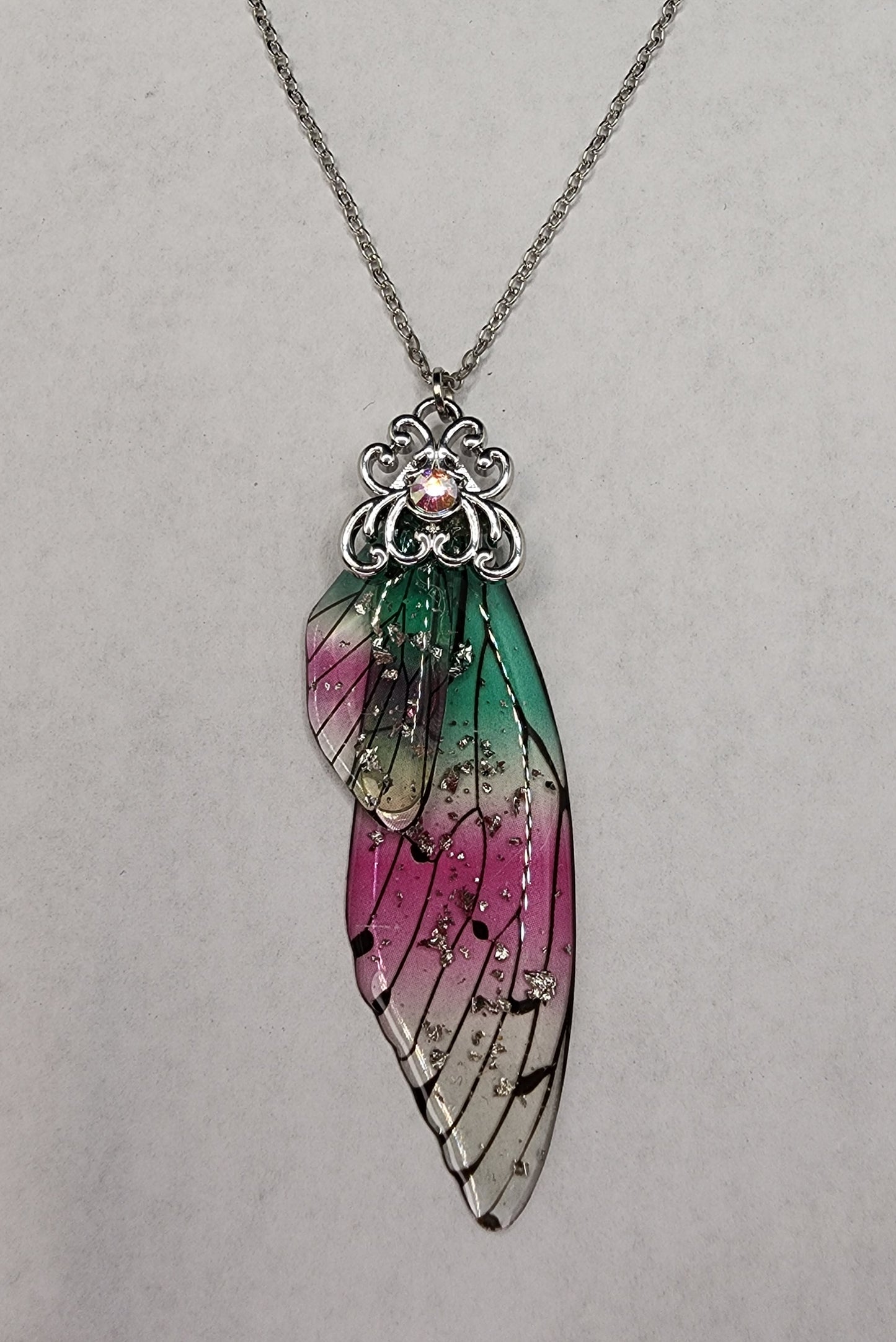 Butterfly wing necklace